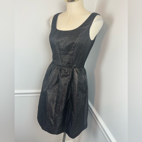 AIDEN By AIDEN MATTOX Sleeveless Black & Gold Cocktail Dress | Size 2 - Picture 4 of 16